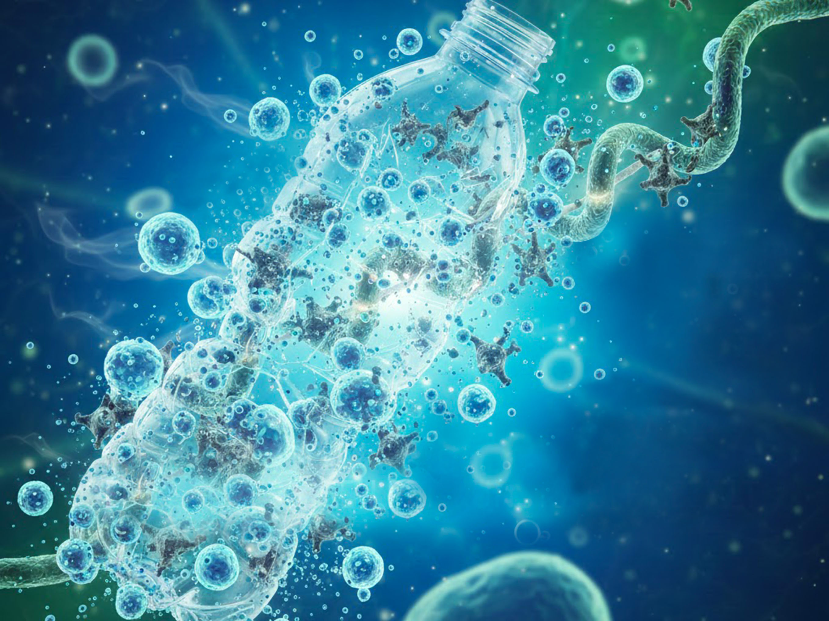 Neutronen zeigen Bio-Abbau von Plastik