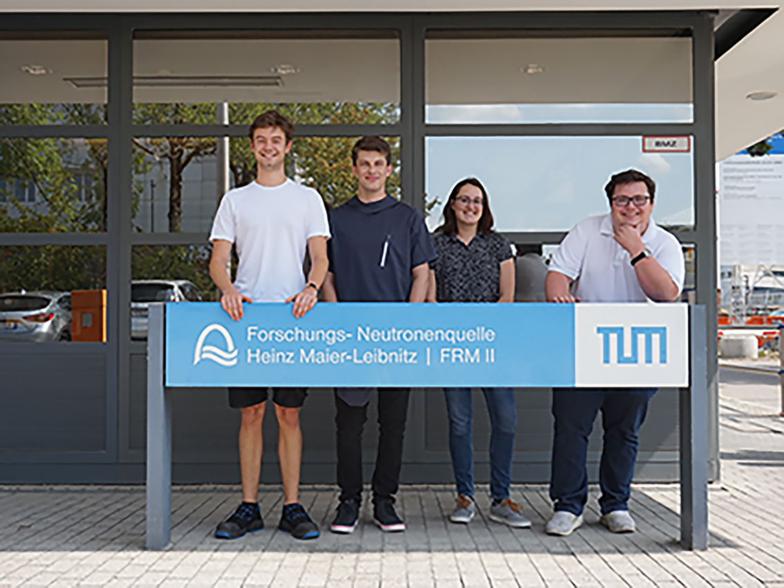 Four apprentices from the FRM II